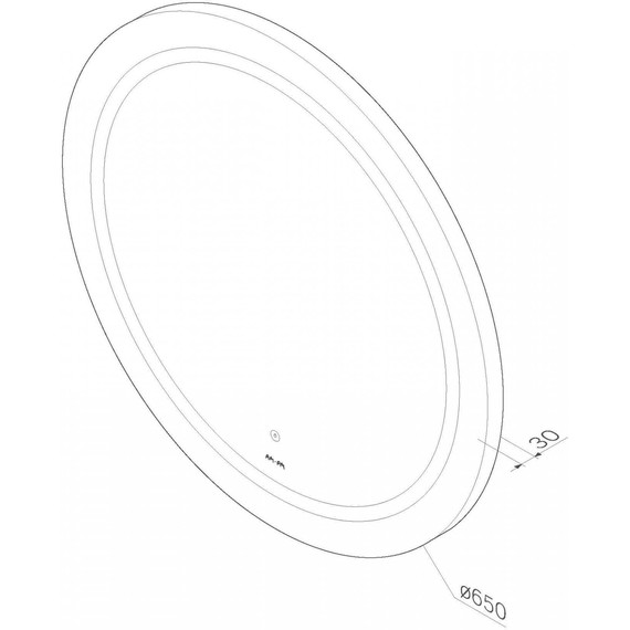 Зеркало Am.Pm X-Joy 65 см M85AMOX0651WG - 3 Зеркало Am.Pm X-Joy 65 см M85AMOX0651WG фото 3