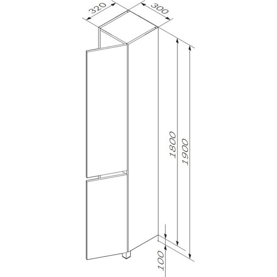 Пенал напольный Am.Pm Gem S 30 см R M91CSR0306WG, белый глянцевый - 7 Пенал напольный Am.Pm Gem S 30 см R M91CSR0306WG, белый глянцевый фото 7