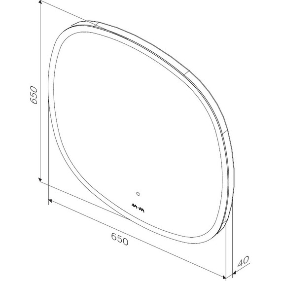 Зеркало Am.Pm 65 см M8FMOX0651WGS - 6 Зеркало Am.Pm 65 см M8FMOX0651WGS фото 6