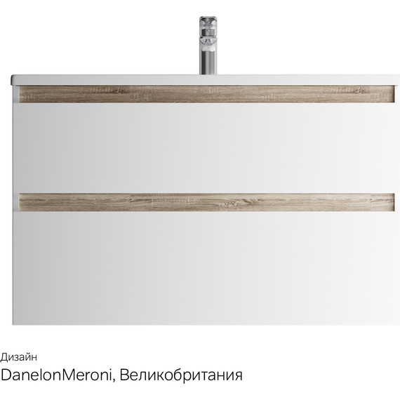 Тумба подвесная с раковиной Am.Pm X-Joy 100 см M85AFHX1002WG, белый глянцевый, Цвет фасада: белый фото 11