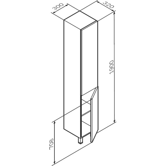 Пенал напольный Am.Pm Gem 30 см R M90CSR0306GM, графит матовый - 8 Пенал напольный Am.Pm Gem 30 см R M90CSR0306GM, графит матовый фото 8
