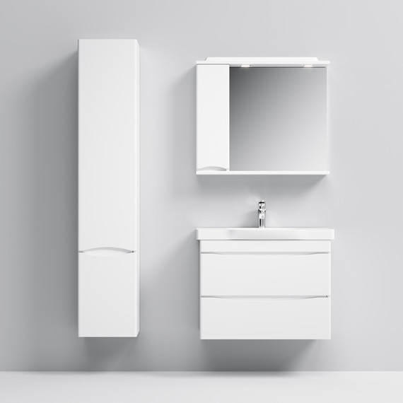 Зеркало-шкаф Am.Pm Like 80 см M80MPL0801WG, белый глянцевый - 2 Зеркало-шкаф Am.Pm Like 80 см M80MPL0801WG, белый глянцевый фото 2