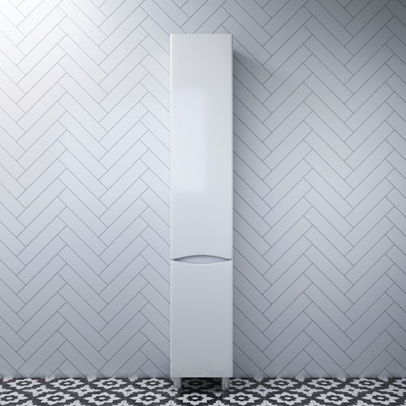 Пенал напольный Am.Pm Like 35 см R M80CSR0356WG, белый глянцевый фото 2