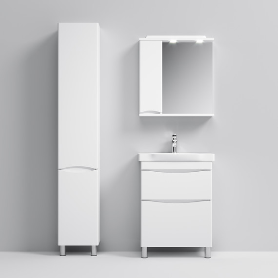 Тумба напольная с раковиной AM.PM Like 65 см M80FSX0652WG, белый глянцевый фото 4