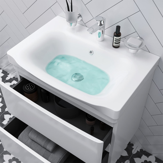 Тумба подвесная с раковиной Am.Pm Like 65 см M80FHX0652WG, белый глянцевый - 5 Тумба подвесная с раковиной Am.Pm Like 65 см M80FHX0652WG, белый глянцевый фото 5