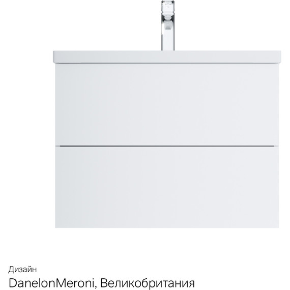 Тумба подвесная с раковиной Am.Pm Gem 75 см M90FHX07522WG, белый глянец, Цвет фасада: белый глянцевый - 14 Тумба подвесная с раковиной Am.Pm Gem 75 см M90FHX07522WG, белый глянец, Цвет фасада: белый глянцевый фото 14