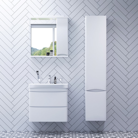 Тумба подвесная с раковиной Am.Pm Like 65 см M80FHX0652WG, белый глянцевый - 6 Тумба подвесная с раковиной Am.Pm Like 65 см M80FHX0652WG, белый глянцевый фото 6