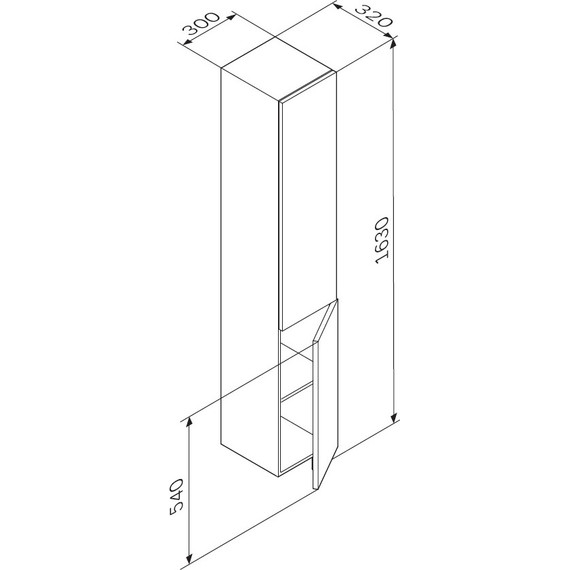 Пенал подвесной Am.Pm Gem 30 см R M90CHR0306BM, черный матовый - 12 Пенал подвесной Am.Pm Gem 30 см R M90CHR0306BM, черный матовый фото 12