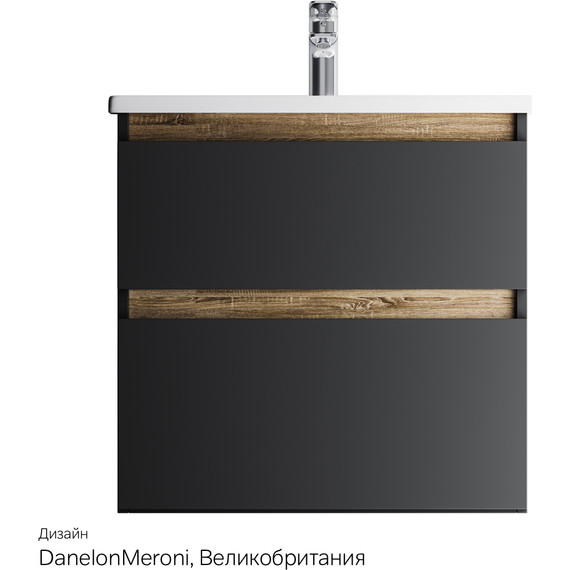 Тумба подвесная с раковиной Am.Pm X-Joy 65 см M85AFHX0652BM, черный матовый, Цвет фасада: чёрный - 10 Тумба подвесная с раковиной Am.Pm X-Joy 65 см M85AFHX0652BM, черный матовый, Цвет фасада: чёрный фото 10