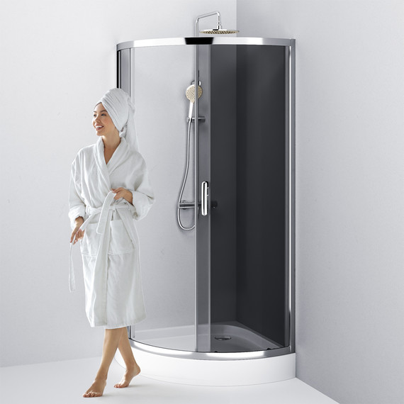 Душевое ограждение Am.Pm Like 90x90 см W83G-315-090CG, хром/тонированное - 6 Душевое ограждение Am.Pm Like 90x90 см W83G-315-090CG, хром/тонированное фото 6