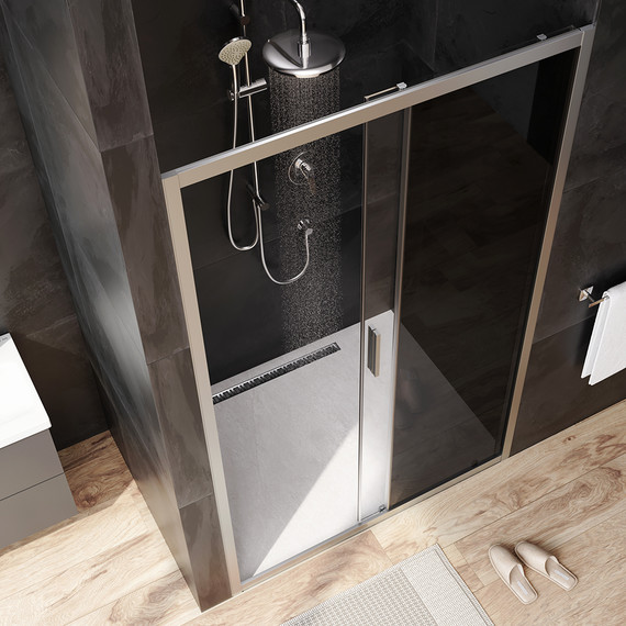 Дверь душевая Am.Pm Gem Solo 120х195 см W90G-120-1-195MG, хром/тонированное - 3 Дверь душевая Am.Pm Gem Solo 120х195 см W90G-120-1-195MG, хром/тонированное фото 3