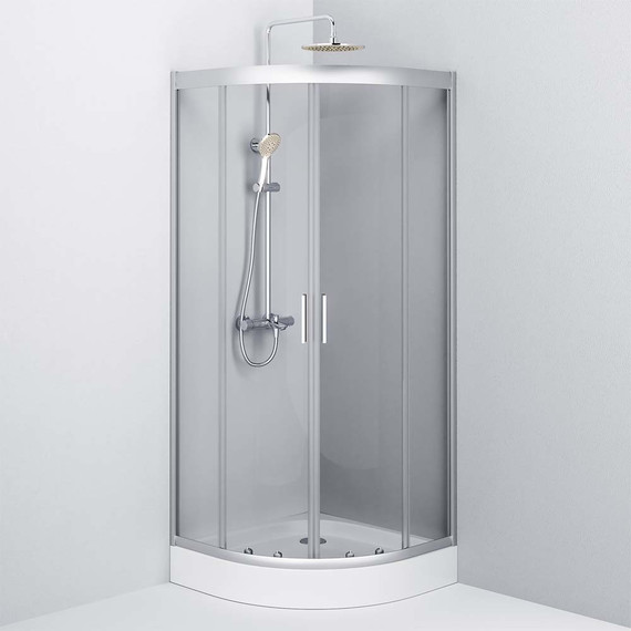 Душевое ограждение Am.Pm Gem 80х80 см W90G-401-080WT, серебро/прозрачное - 5 Душевое ограждение Am.Pm Gem 80х80 см W90G-401-080WT, серебро/прозрачное фото 5