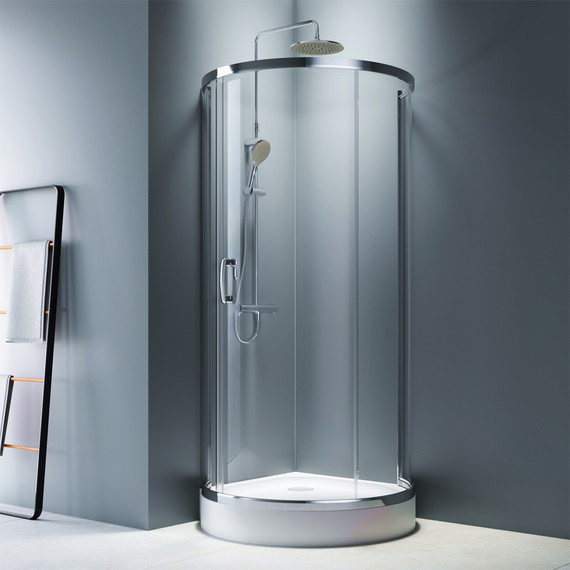 Душевое ограждение Am.Pm Like Round 95x95 см W83G-333-095CT, хром/прозрачное - 2 Душевое ограждение Am.Pm Like Round 95x95 см W83G-333-095CT, хром/прозрачное фото 2
