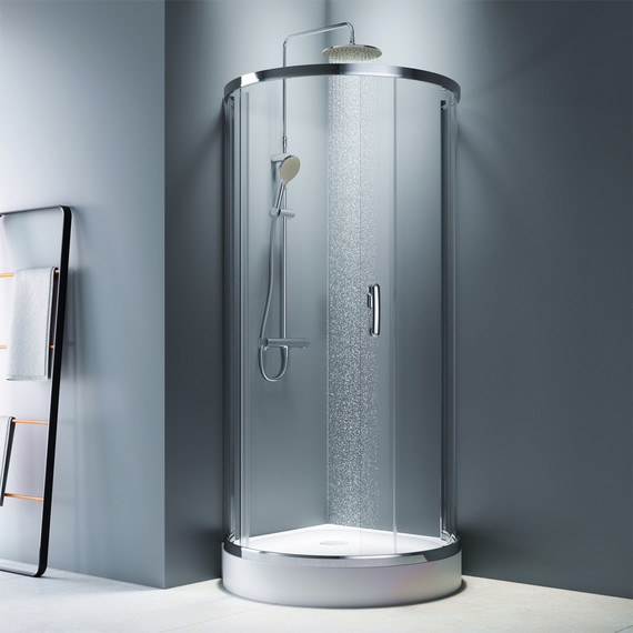 Душевое ограждение Am.Pm Like Round 95x95 см W83G-333-095CT, хром/прозрачное - 3 Душевое ограждение Am.Pm Like Round 95x95 см W83G-333-095CT, хром/прозрачное фото 3
