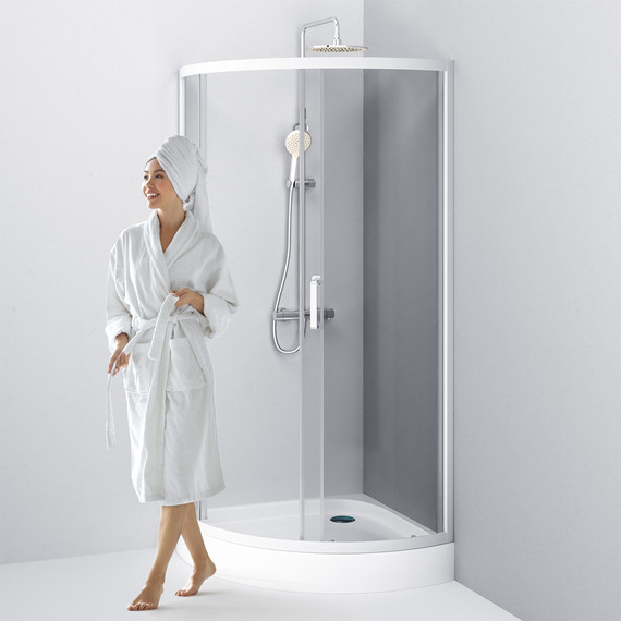 Душевое ограждение Am.Pm Like 90x90 см W83G-315-090CG64, хром/тонированное - 6 Душевое ограждение Am.Pm Like 90x90 см W83G-315-090CG64, хром/тонированное фото 6