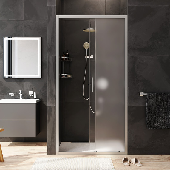 Дверь душевая Am.Pm Gem Solo 100х195 см W90G-100-1-195MM, хром/матовое фото 4