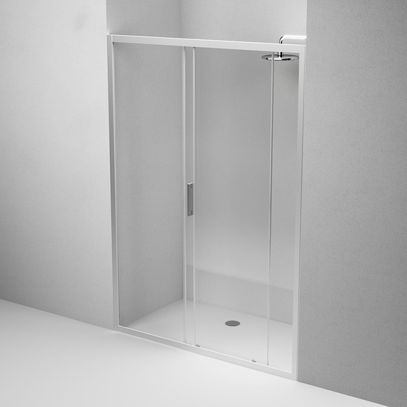 Дверь душевая Am.Pm Gem Solo 140х195 см W90G-140-1-195MT, хром/прозрачное фото 6