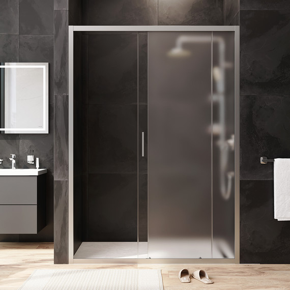 Дверь душевая Am.Pm Gem Solo 140 см W90G-140-1-195MM, хром/матовое фото 4