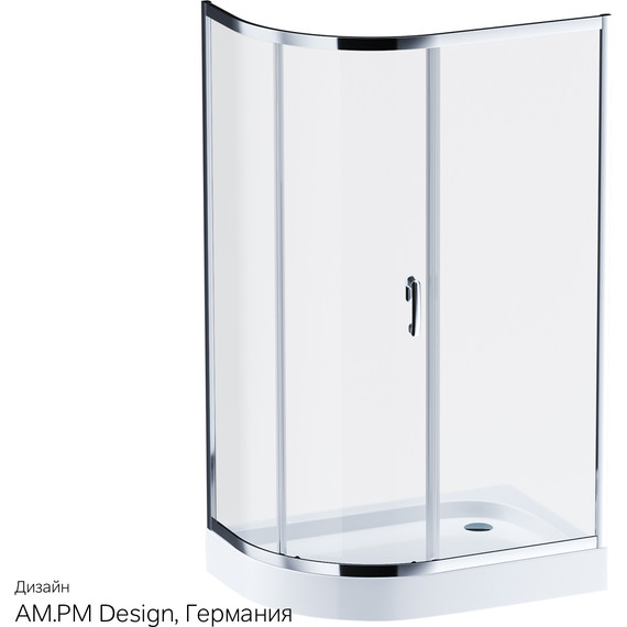 Душевое ограждение Am.Pm Like 120x80 см W83G-302U120CT, хром/прозрачное - 11 Душевое ограждение Am.Pm Like 120x80 см W83G-302U120CT, хром/прозрачное фото 11