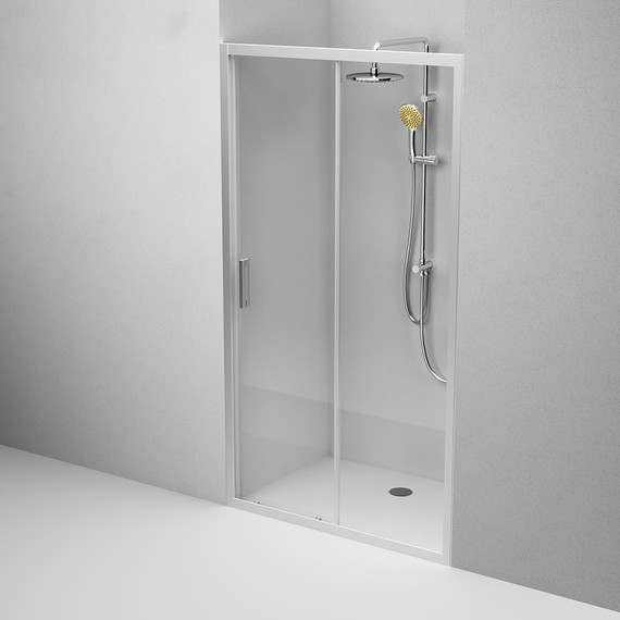 Дверь душевая Am.Pm Gem Solo 110х195 см W90G-110-1-195MT, хром/прозрачное фото 5