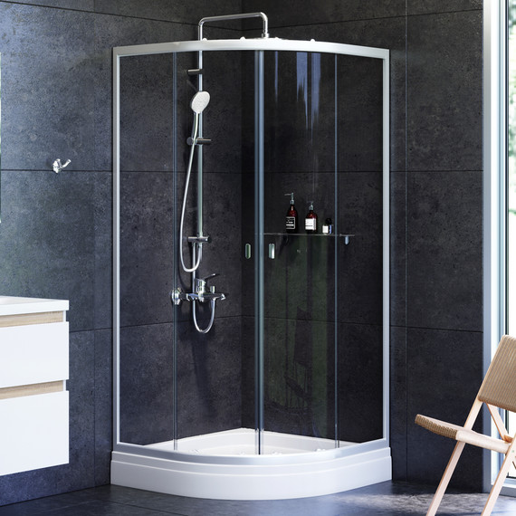 Душевое ограждение Am.Pm 90x90 см W88G-205-090MT64, хром/прозрачное - 2 Душевое ограждение Am.Pm 90x90 см W88G-205-090MT64, хром/прозрачное фото 2