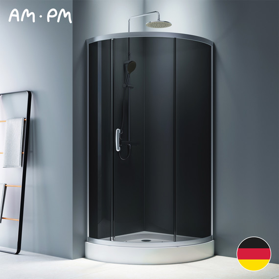 Душевое ограждение Am.Pm Like 90x90 см W83G-315-090CG64, хром/тонированное - 13 Душевое ограждение Am.Pm Like 90x90 см W83G-315-090CG64, хром/тонированное фото 13