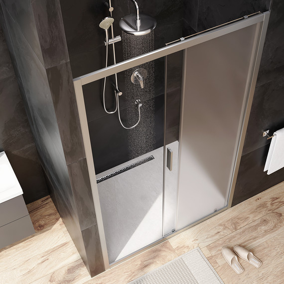 Дверь душевая Am.Pm Gem Solo 120х195 см W90G-120-1-195MM, хром/матовое - 3 Дверь душевая Am.Pm Gem Solo 120х195 см W90G-120-1-195MM, хром/матовое фото 3