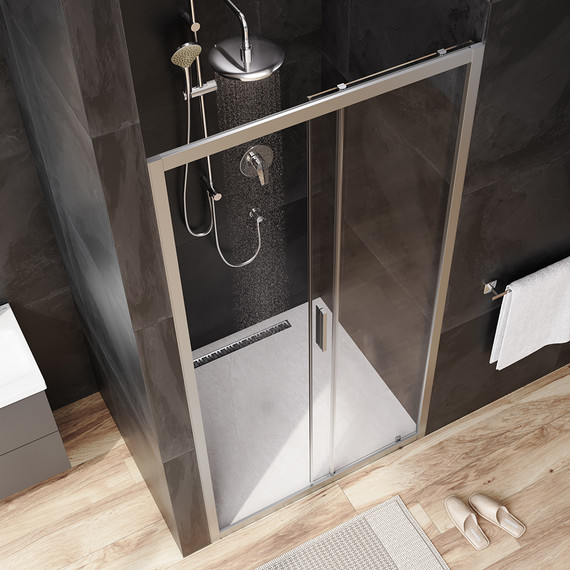 Дверь душевая Am.Pm Gem Solo 100х195 см W90G-100-1-195MT, хром/прозрачное фото 3