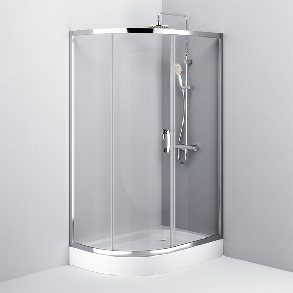 Душевое ограждение Am.Pm Like 120x80 см W83G-302U120CT, хром/прозрачное - 5 Душевое ограждение Am.Pm Like 120x80 см W83G-302U120CT, хром/прозрачное фото 5