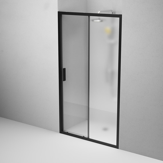 Дверь душевая Am.Pm Gem Solo 110 см W90G-110-1-195BM чёрный/матовое фото 5