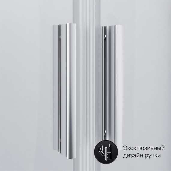 Душевое ограждение Am.Pm Gem 90х90 см W90G-401-090WT, серебро/прозрачное - 9 Душевое ограждение Am.Pm Gem 90х90 см W90G-401-090WT, серебро/прозрачное фото 9