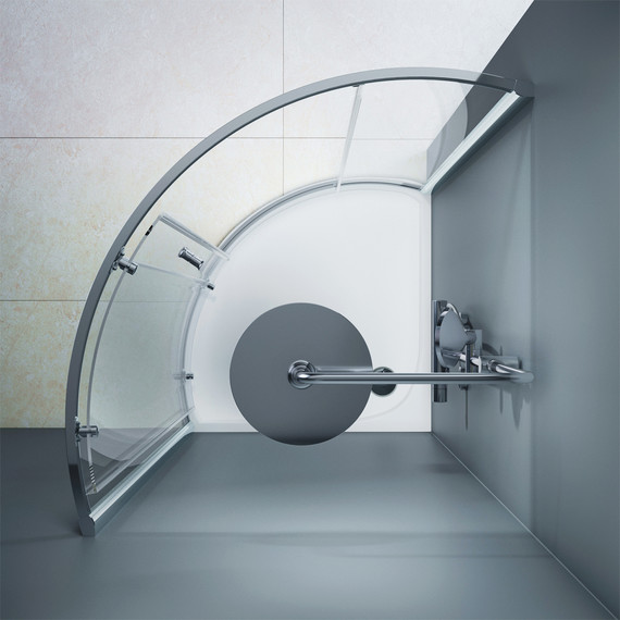 Душевое ограждение Am.Pm Like 90x90 см W83G-315-090CG, хром/тонированное - 4 Душевое ограждение Am.Pm Like 90x90 см W83G-315-090CG, хром/тонированное фото 4