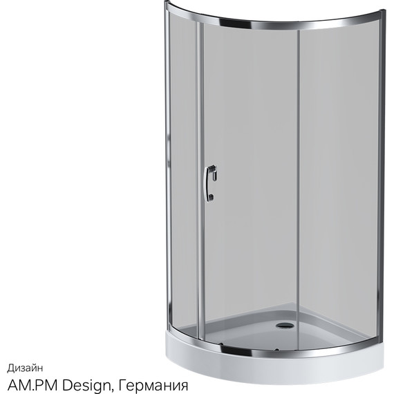 Душевое ограждение Am.Pm Like 90x90 см W83G-315-090CG64, хром/тонированное - 11 Душевое ограждение Am.Pm Like 90x90 см W83G-315-090CG64, хром/тонированное фото 11
