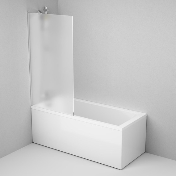 Шторка для ванны Am.Pm Gem 80х140 см W90BS-080-140CM (стекло 8 мм), хром/матовое - 5 Шторка для ванны Am.Pm Gem 80х140 см W90BS-080-140CM (стекло 8 мм), хром/матовое фото 5