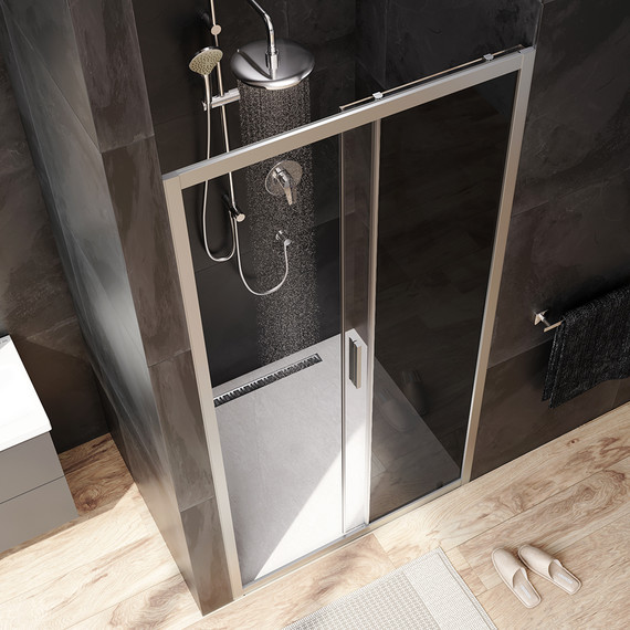 Дверь душевая Am.Pm Gem Solo 100х195 см W90G-100-1-195MG, хром/тонированное фото 3