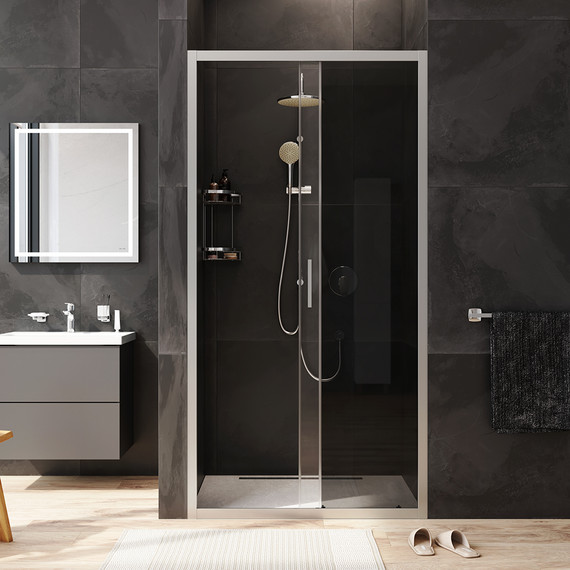 Дверь душевая Am.Pm Gem Solo 100х195 см W90G-100-1-195MG, хром/тонированное фото 4