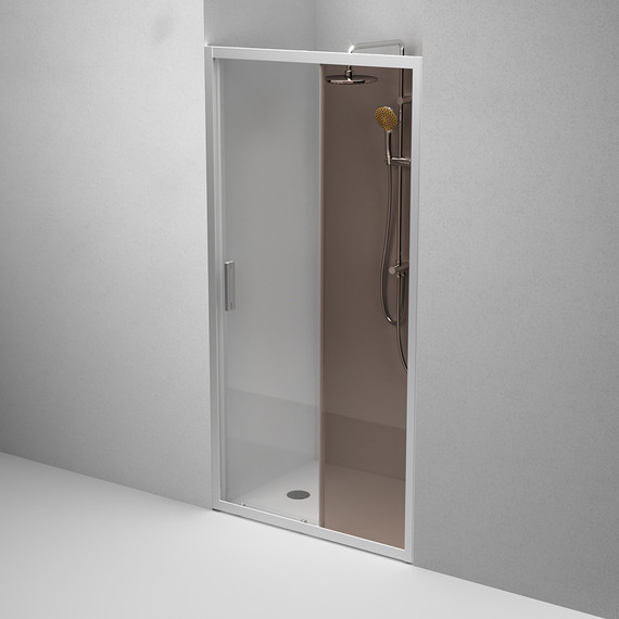 Дверь душевая Am.Pm Gem Solo 100х195 см W90G-100-1-195MBr, хром/бронзовое фото 5