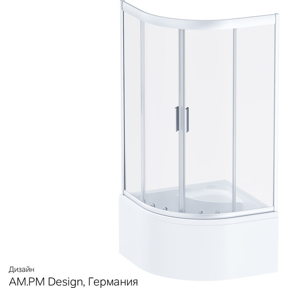 Душевое ограждение Am.Pm Gem Deep 90х90 см W90G-401A090WT, хром/прозрачное - 11 Душевое ограждение Am.Pm Gem Deep 90х90 см W90G-401A090WT, хром/прозрачное фото 11