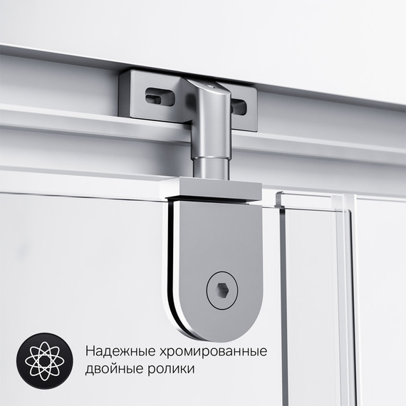 Душевое ограждение Am.Pm Gem 90x90 см W90G-404-090MT, хром/прозрачное - 7 Душевое ограждение Am.Pm Gem 90x90 см W90G-404-090MT, хром/прозрачное фото 7