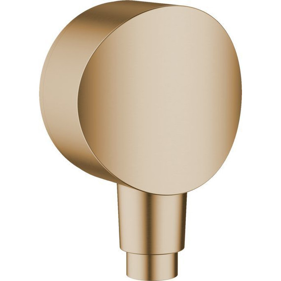 Шланговое подсоединение Hansgrohe Fixfit S 26453140, шлифованная бронза фото 
