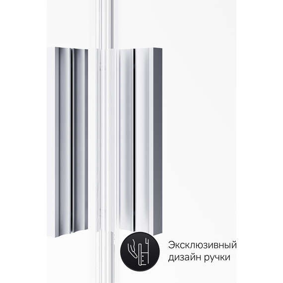 Душевое ограждение Am.Pm Gem Twin Slide 120x80 см W90G-404-120280-MT, хром/прозрачное - 9 Душевое ограждение Am.Pm Gem Twin Slide 120x80 см W90G-404-120280-MT, хром/прозрачное фото 9