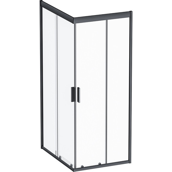 Душевое ограждение Am.Pm Gem 100х80 см W90G-404-100280-BT, чёрный/прозрачное - 13 Душевое ограждение Am.Pm Gem 100х80 см W90G-404-100280-BT, чёрный/прозрачное фото 13