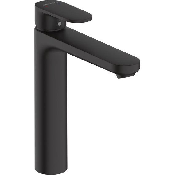 Смеситель для раковины высокий Hansgrohe Vernis Blend 71582670, черный матовый фото 