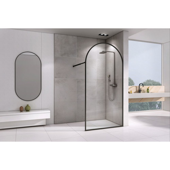 Зеркало Abber Immer Offen 60 см AG6401B, черный фото 2