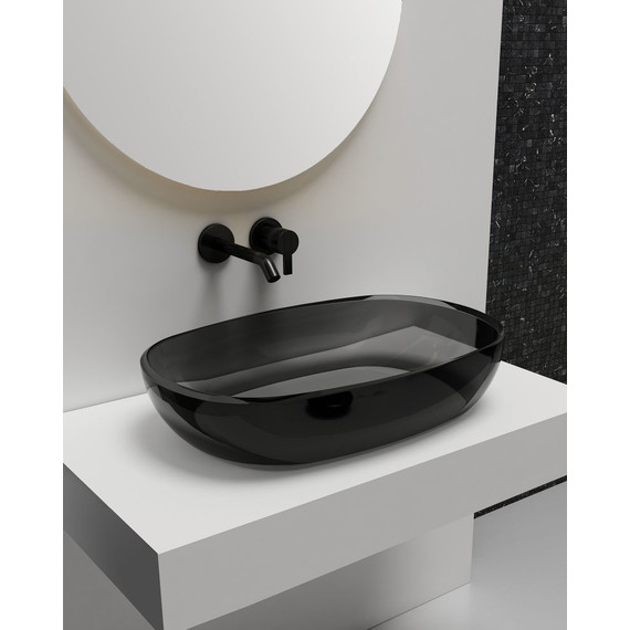 Раковина-чаша прозрачная Abber Kristall 60 см AT2805Onyx, черный - 2 Раковина-чаша прозрачная Abber Kristall 60 см AT2805Onyx, черный фото 2