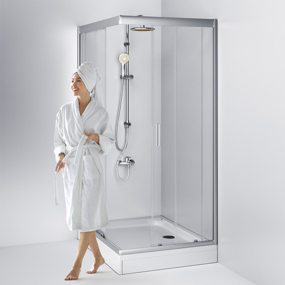 Душевое ограждение Am.Pm Gem Twin Slide 120x90 см W90G-404-120290-MT, хром/прозрачное - 6 Душевое ограждение Am.Pm Gem Twin Slide 120x90 см W90G-404-120290-MT, хром/прозрачное фото 6