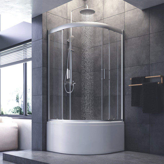 Душевое ограждение Am.Pm Gem Deep 90х90 см W90G-401A090WT, хром/прозрачное - 3 Душевое ограждение Am.Pm Gem Deep 90х90 см W90G-401A090WT, хром/прозрачное фото 3