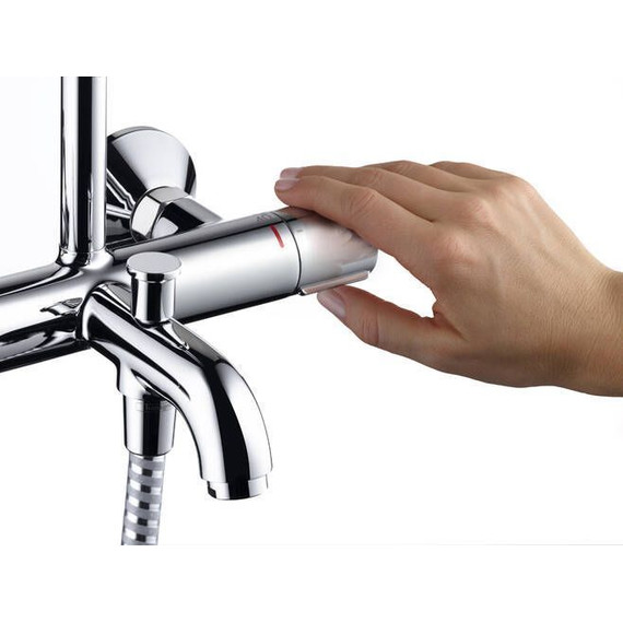 Душевая стойка с термостатом Hansgrohe Vernis Blend Showerpipe 200 1jet 26274000 - 2 Душевая стойка с термостатом Hansgrohe Vernis Blend Showerpipe 200 1jet 26274000 фото 2
