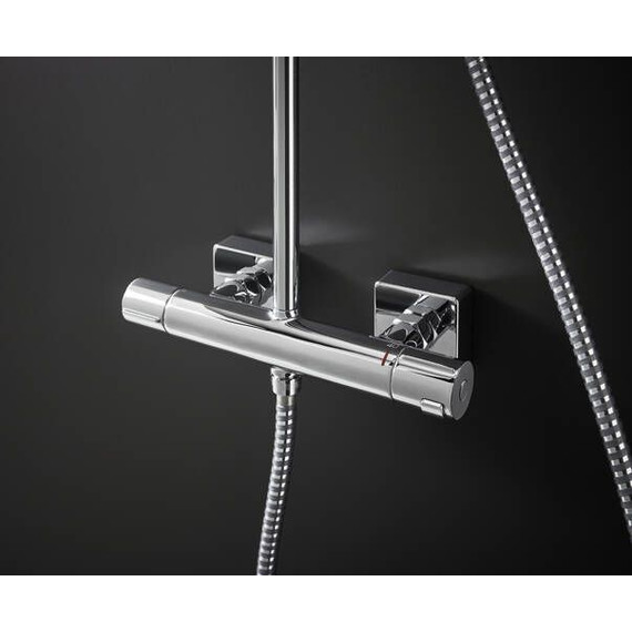 Душевая стойка с термостатом Hansgrohe Vernis Shape Showerpipe 230 1jet Green 26319000 - 9 Душевая стойка с термостатом Hansgrohe Vernis Shape Showerpipe 230 1jet Green 26319000 фото 9