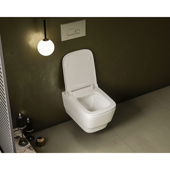 Унитаз подвесной безободковый Dreja Enzo 88.0001 фото 3